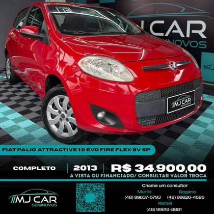 FIAT PALIO 1.0 MPI ATTRACTIVE 8V FLEX 4P MANUAL